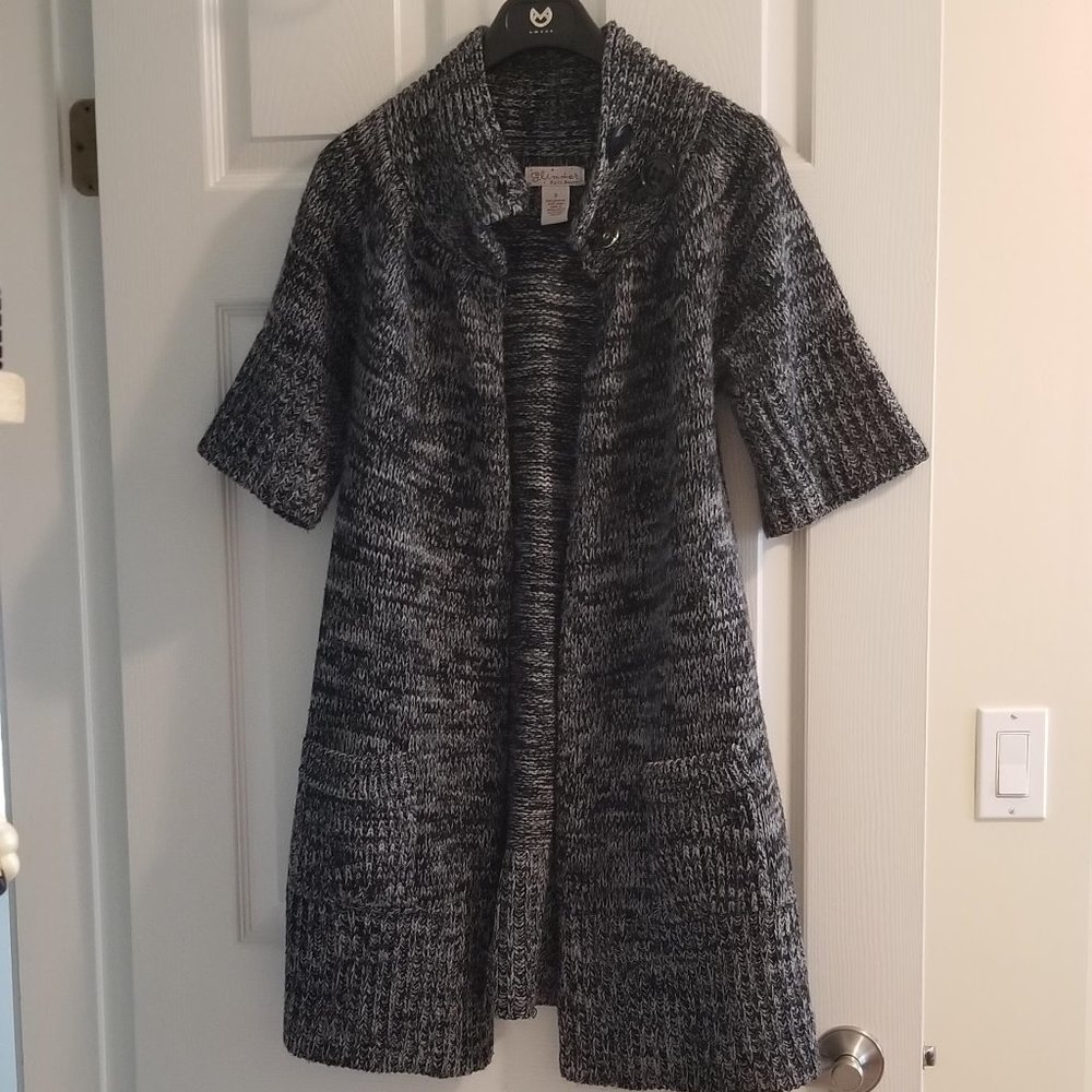 Sweater jacket (long line) half sleeves - Size S